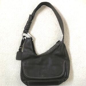 LikeNew AUTHENTIC ROBERT PIETRI Spain Olive Green Pebbled Leather Shoulder Bag